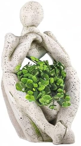 Large Planters for Outdoor Indoor Plants Head Face Planter Pot Unique Succulent Planters Flower Vase with Drainage Hole Thinker