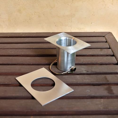 Nutshell Stores Origami Rain Chain - Stainless Steel - 15 Feet