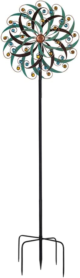 VEWOGARDEN 20" Dia Large Wind Spinner, Outdoor Metal Windmill Spinner - Yard Art Spinner Wind Catchers Sculpture for Patio, Lawn & Garden Decor