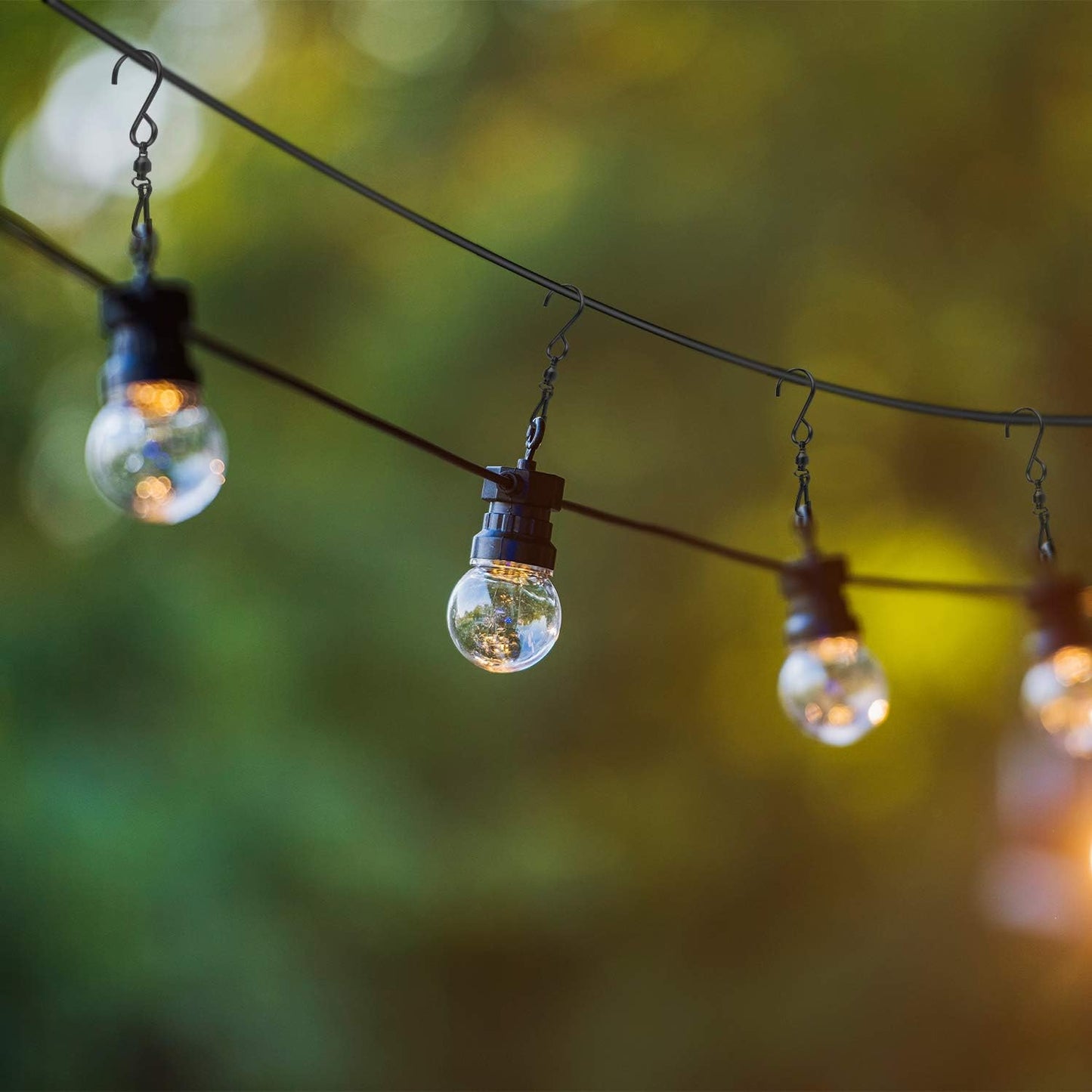 KUUQA 20 Pack Swivel Hooks Clips Wind Spinner S Hook Clips Hanging Wind Chimes Crystal Twisters Party Supplies (Black)