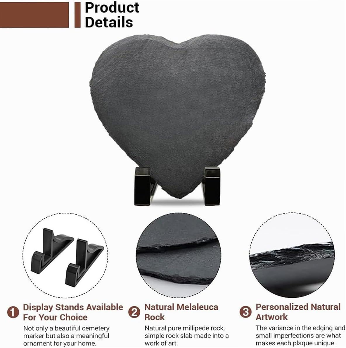 Custom Photo Garden Stones Personalize with Any Message and Pattern, Desgin Heart Shaped Memorial Stones Welcome Stones 6x6 for Housewarming,Memorial Gifts and Special Day Gifts