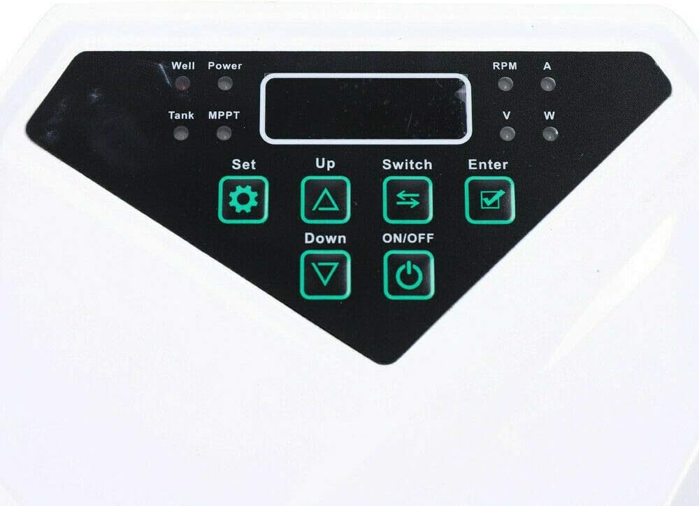 3 Inch Solar Water Pump Submersible Well Deep Bore Screw Well Garden Irrigation Kit with MPPT Controller (48V 500W)