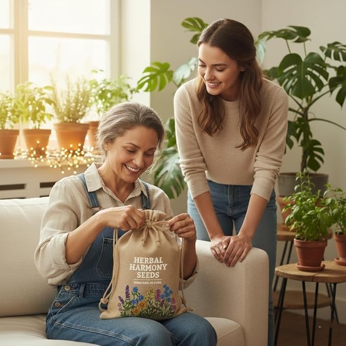 Gardening Gift for Women – 39 Medicinal Herb Seeds Variety Pack, Heirloom Non-GMO, Made in USA, Botanical Gift Set