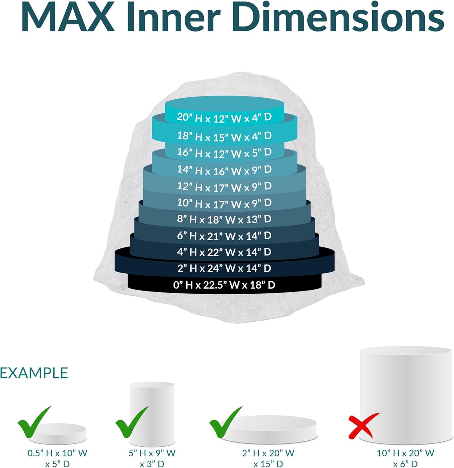 Sunnydaze 21.5” H Polyresin Faux Landscape Rock Cover - Lightweight Fake Rock Well Pump Cover for Outside - Brown