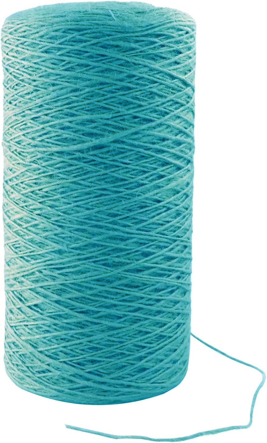 1mm x 1500 Feet Blue Jute Rope, Twine for Gardening Tomato Climbing Plant Tie Floristry Crafts Gift Wrapping Packing Decor