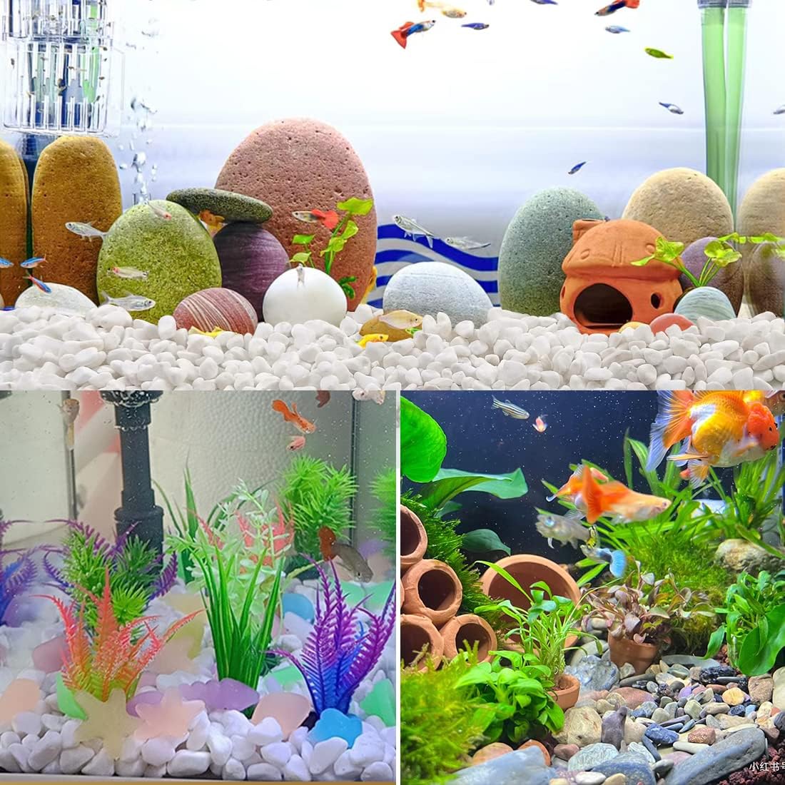 5LB Succulent and Cactus Gravel Pebbles, 1/5 Inch Natural Decorative Polished Stones, River Rocks for Plants, Vases, Aquariums, Terrarium and Outdoor Gardening,Peach