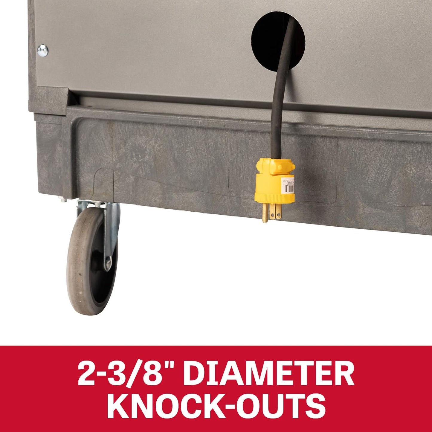 JET PUC-3725 Resin Utility Cart with JT1-126 Load-N-Lock Security System