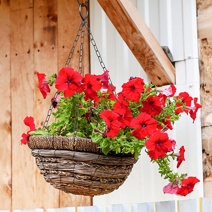 6 Pack Black Hanging Chain with Hooks, 36 Inch Universal Heavy Duty Chain for Hanging Plants, Shop Lights, Baskets, and Decorations for Indoor & Outdoor Use