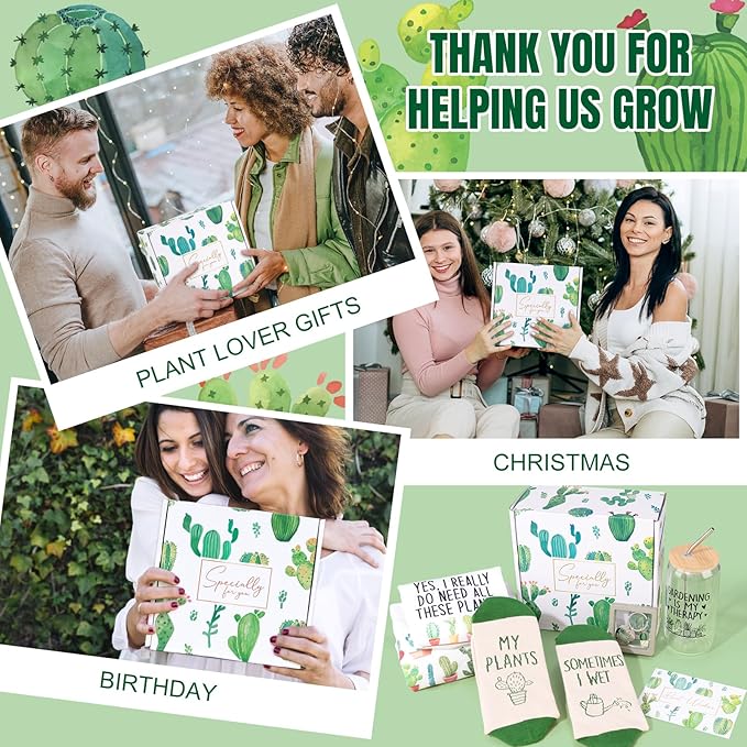 Plant Lover Gifts for Women,Succulent Cactus Ice Coffee Cup Gardening Gifts for Ladies With Crazy Plant Lady Keychain for Lover,Birthday/Friend/Christmas Gift