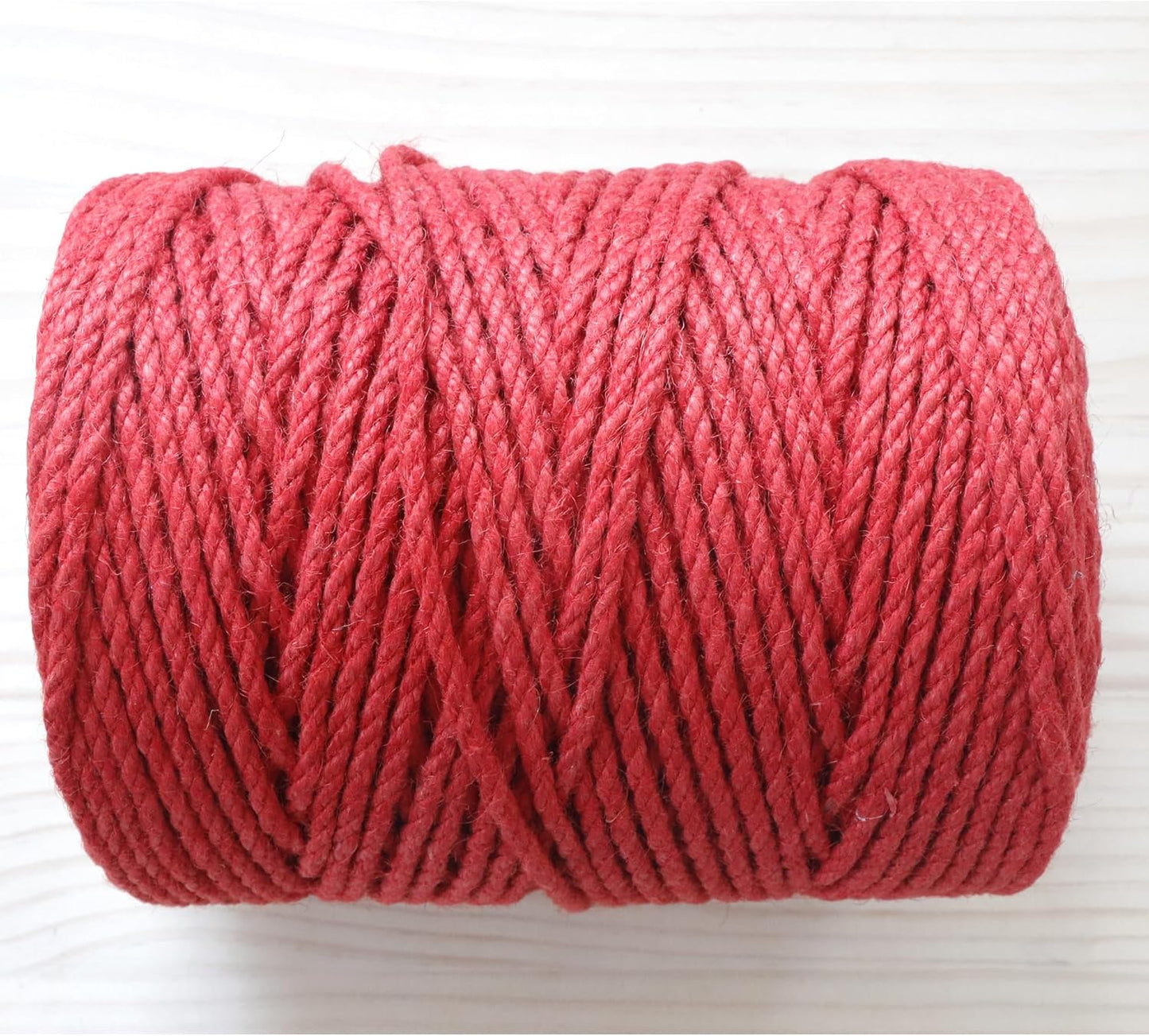 4mm x 400 Feet Red Jute Rope, Twine for Gardening Tomato Climbing Plant Tie Floristry Crafts Gift Wrapping Packing Decor