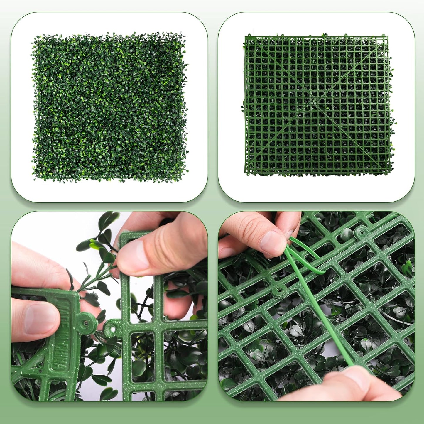 Artificial Ivy Privacy Fence Screen, 40X160 in(43 sqft) UV-Anti Faux Boxwood Roll Panels Greenery Backdrop Vine Leaf Fence Panels Ivy Fence Covering Privacy