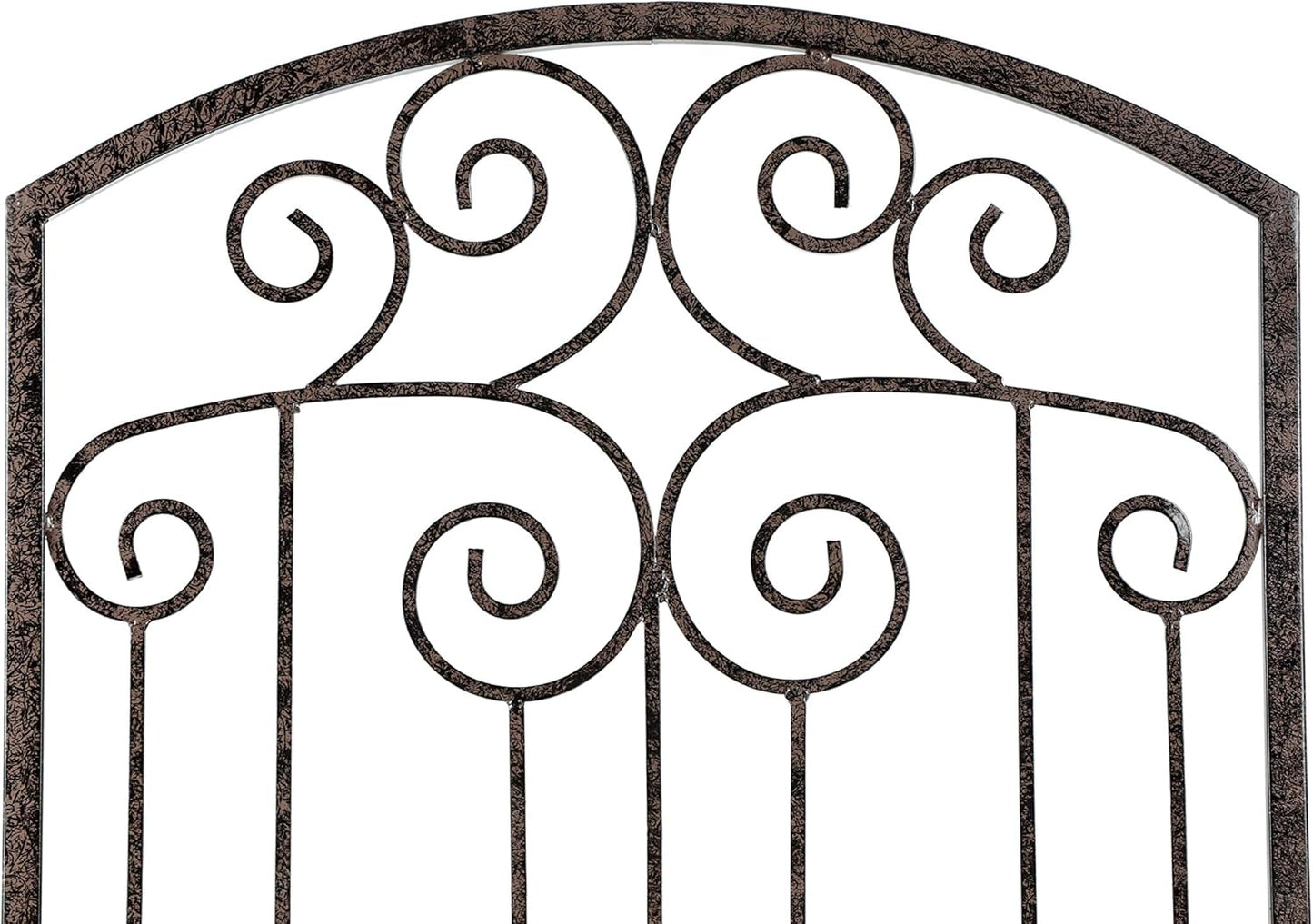 H Potter Premium 8-Foot Iron Garden Trellis - Heavy Duty Plant Support for Climbing Vines & Privacy Screen