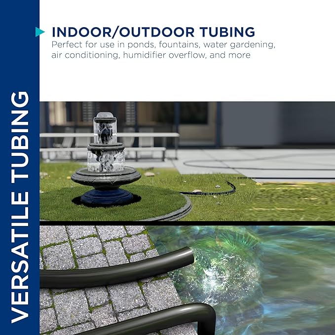 Alpine Corporation 100' PVC Tubing with .25" Inside Diameter for Ponds and Fountains