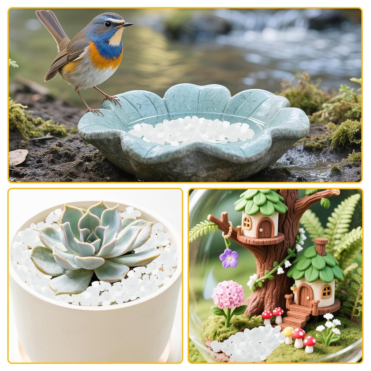 Glow in The Dark Rocks Outdoor Garden Pebbles Stones, 1.2Lbs White Fish Tank Glow Rocks Resin Glowing Pebbles for Garden/Aquarium/Planter/Walkway/Driveway