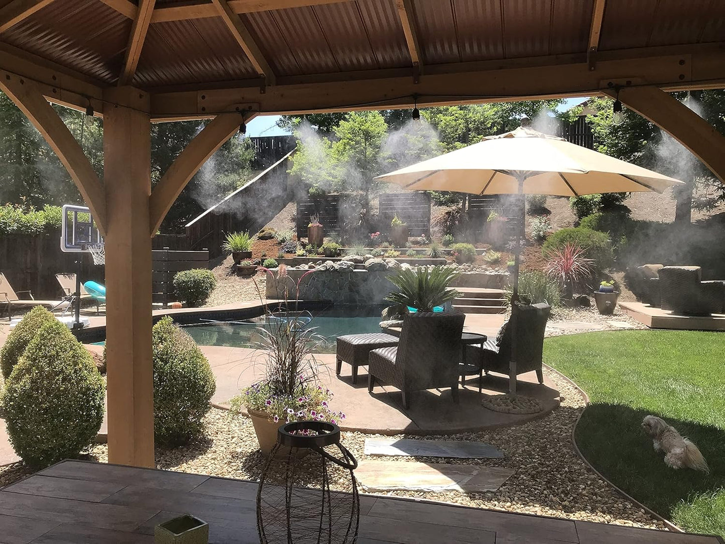 40' Mid Pressure Misting System Kit (Nylon Tubing) (Black)