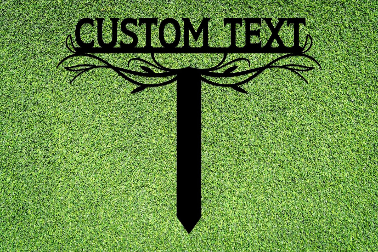 Custom Metal Text Garden Stake, Personalized Garden Sign, Garden Marker, Outdoor Sign, Steel Yard Art, Lawn Garden Art, Garden Sign on Stakes, Personalized Garden Signs for Outside, Housewarming Gift