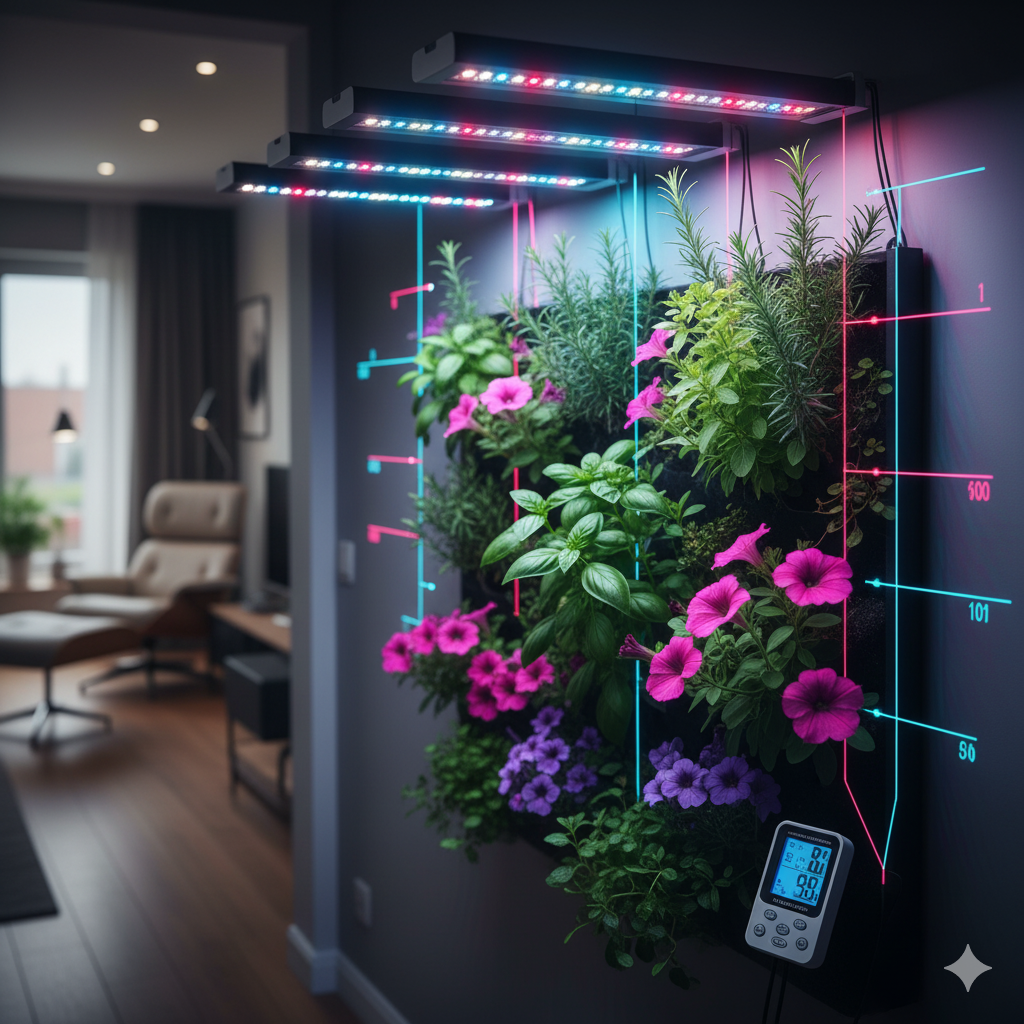 4-2  Mastering Light & Temperature: Your Guide to Perfect Plant Growth with LED Grow Lights Petal Pals