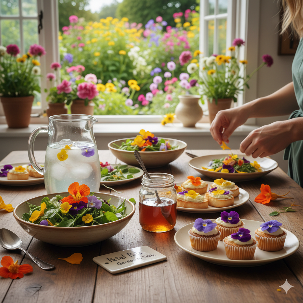 4-5  The Rediscovery of Edible Flowers: From Garden to Table, Safe & Delightful Edible Flower Recipes Petal Pals