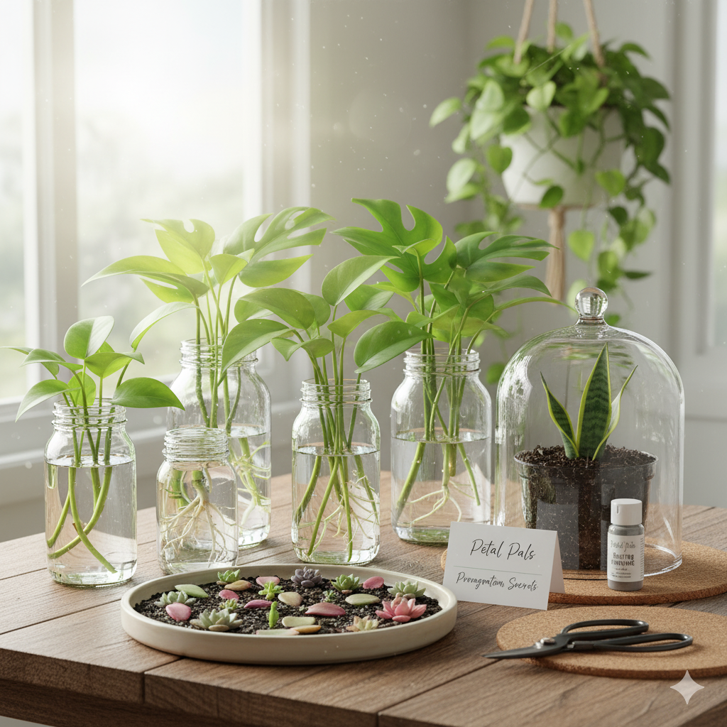 4-7  The Secrets of Propagation: A to Z Guide for 100% Success with Leaf & Water Cuttings Petal Pals