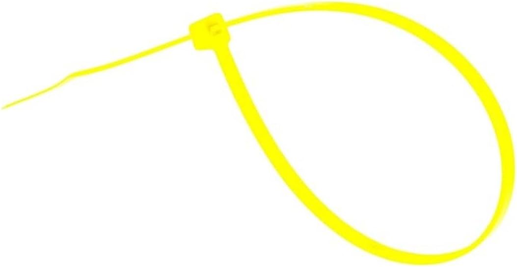 GTSE 12 Inch Yellow Zip Ties, 100 Pack, 50lb Strength, UV Resistant Long Nylon Cable Ties, Self-Locking 12" Tie Wraps