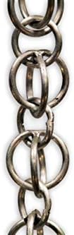 Nutshell Stores Double Loops Rain Chain - Aluminum - 7 Feet