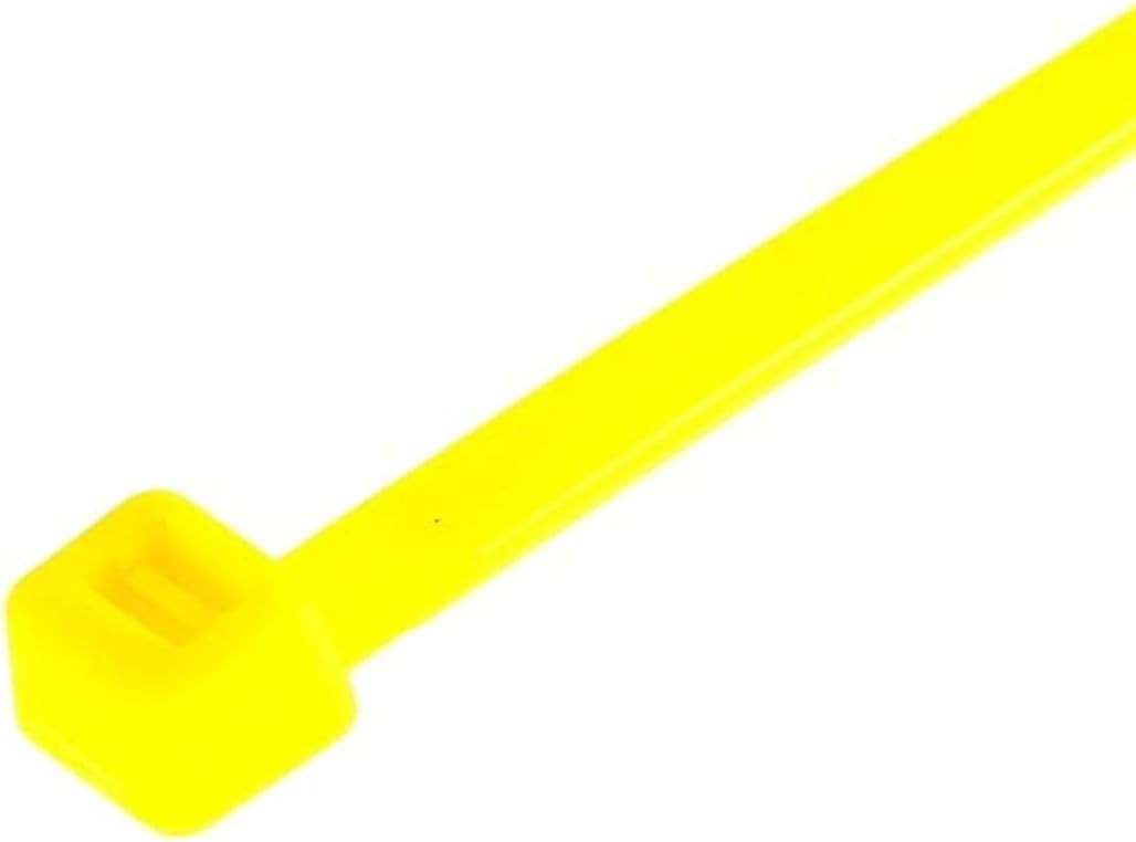 GTSE 14 Inch Yellow Zip Ties, 100 Pack, 50lb Strength, UV Resistant Long Nylon Cable Ties, Self-Locking 14" Tie Wraps