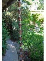 Nautical Cups Copper Rain Chain with Installation Kit - 12 Foot