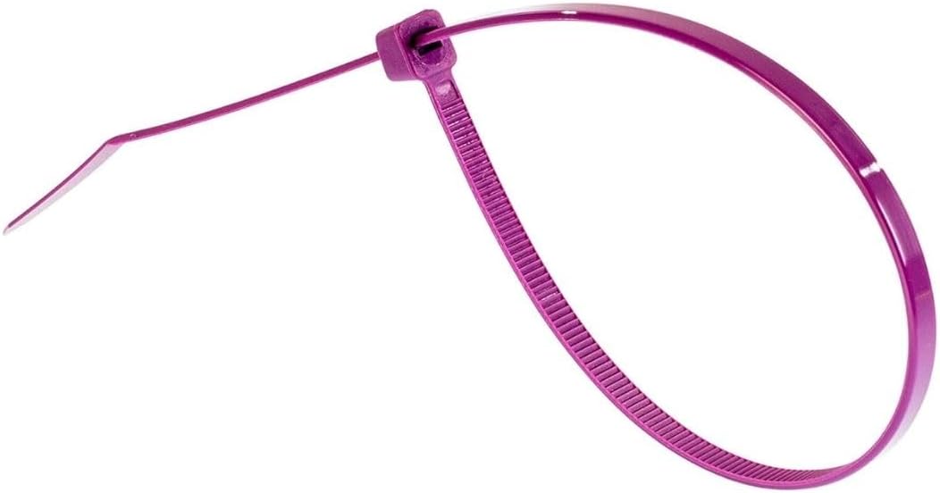 GTSE 12 Inch Purple Zip Ties, 100 Pack, 50lb Strength, UV Resistant Long Nylon Cable Ties, Self-Locking 12" Tie Wraps