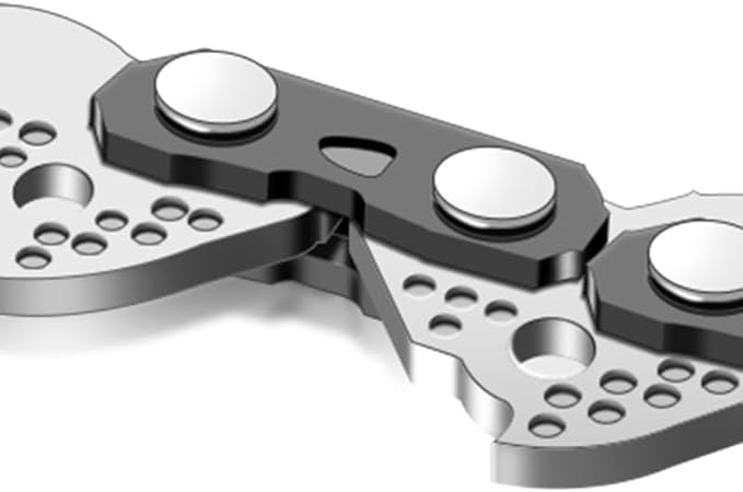 16-Inch Chainsaw Chain 4-Pack – 3/8" LP Pitch, .050" Gauge, 56 Drive Links, Semi-Chisel Replacement Chain for 16" Electric Mini Chainsaw and Pole Pruner