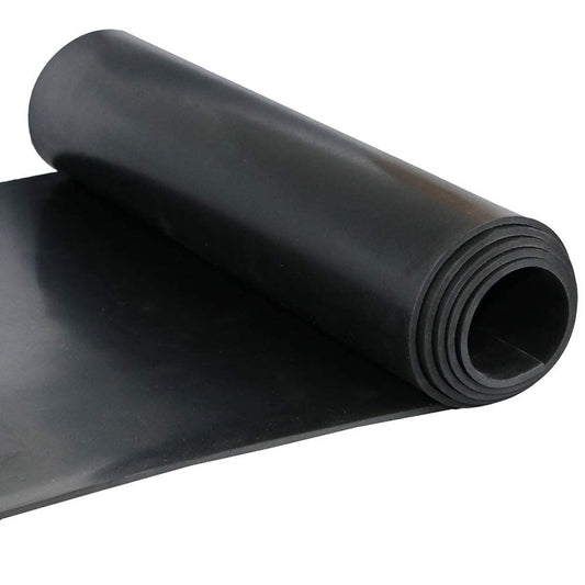 NABOWAN Solid Rubber Sheets,Strips,Rolls 1/8" (.125") Thick x 12" Wide x 18" Long, Thin Neoprene Rubber, Perfect for DIY Gasket Material, Sealing, Liner, Shield, Padding, Mat