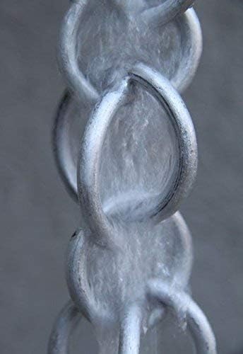 Nutshell Stores Double Loops Rain Chain - Aluminum - 10 Feet