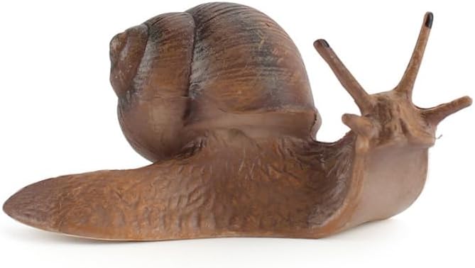 7 Pcs Snail Figurine Miniature Snail Model Realistic Animal Figurines Fairy Garden Micro Landscape Decor