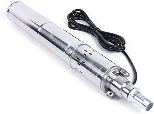 3 Inch Solar Water Pump Submersible Well Deep Bore Screw Well Garden Irrigation Kit with MPPT Controller (24V 370W)