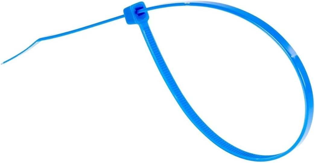 GTSE 14 Inch Blue Zip Ties, 100 Pack, 50lb Strength, UV Resistant Long Nylon Cable Ties, Self-Locking 14" Tie Wraps