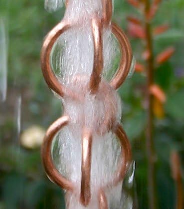 Nutshell Stores Double Loops Rain Chain - Copper - 10 Feet