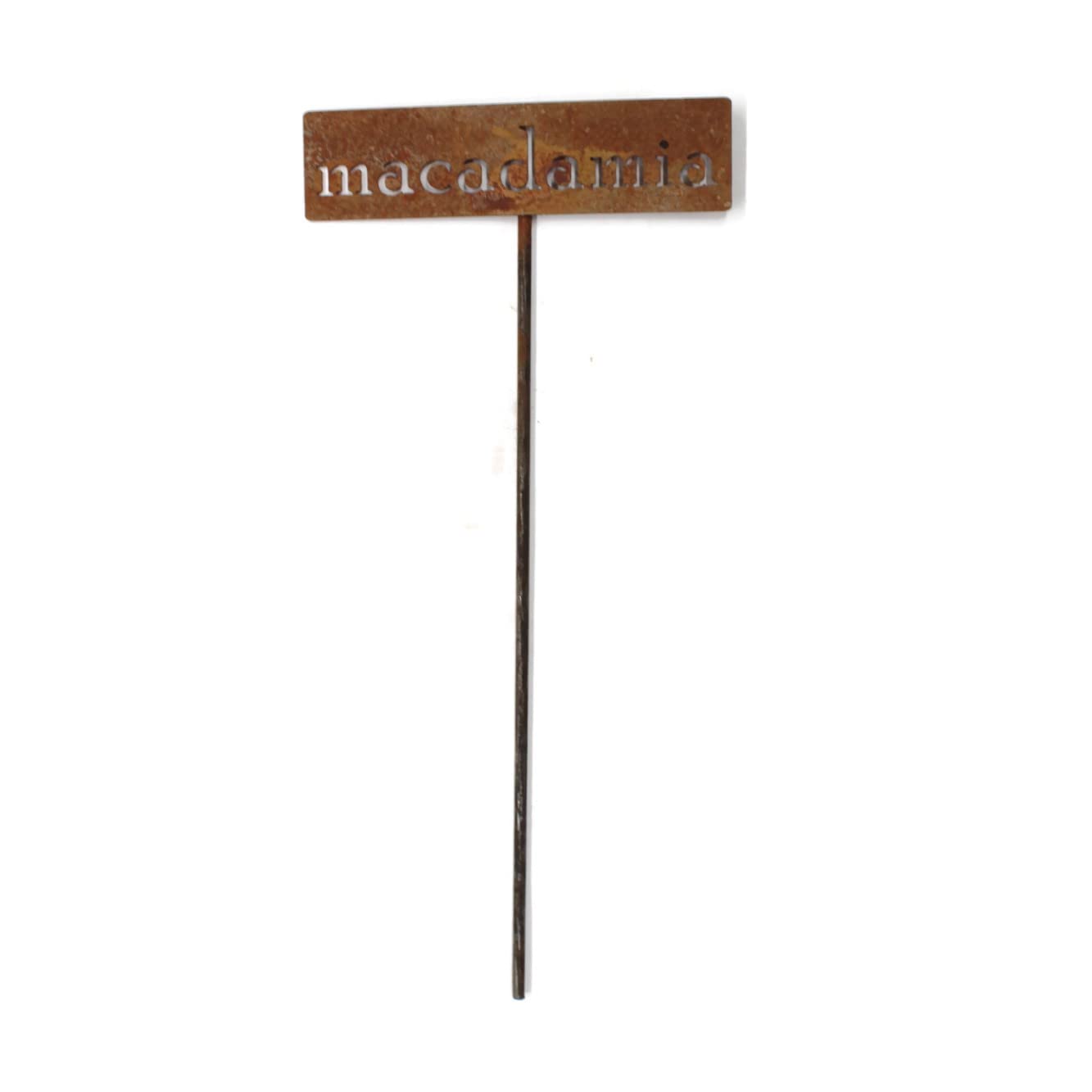 Classic Metal Garden Markers 19 Inches Tall (macadamia, Naturally Rusted)