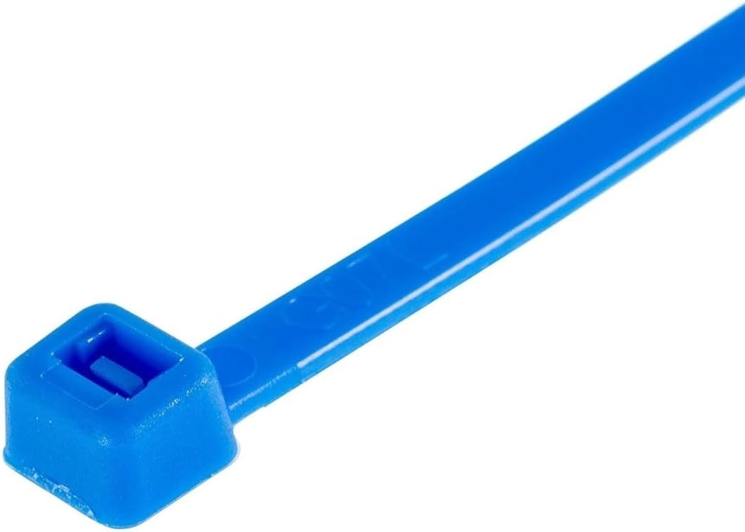 GTSE 12 Inch Blue Zip Ties, 100 Pack, 50lb Strength, UV Resistant Long Nylon Cable Ties, Self-Locking 12" Tie Wraps