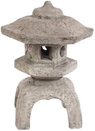 Solid Rock Stoneworks Medium Japanese Lantern- 22in Tall- Pre Aged Color