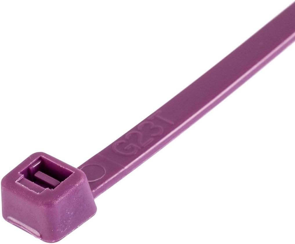 GTSE 6 Inch Purple Zip Ties, 100 Pack, 40lb Strength, UV Resistant Strong Nylon Cable Ties, Self-Locking 6" Tie Wraps