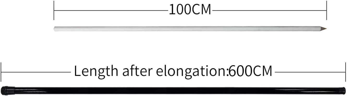 Bird Hawk Flying Kite with Pole Crops Farm Protector Bird Scarer Flying ONLY 6M Pole Without Kite