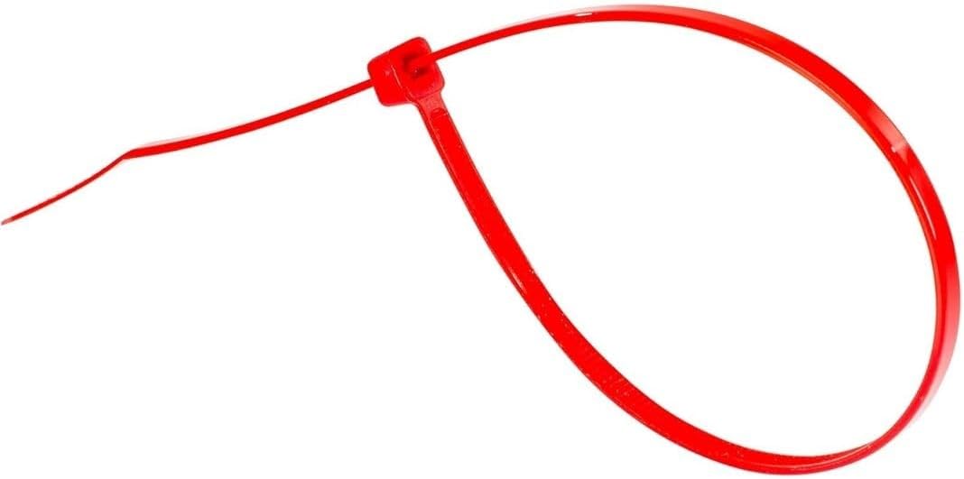 GTSE 12 Inch Red Zip Ties, 100 Pack, 50lb Strength, UV Resistant Long Nylon Cable Ties, Self-Locking 12" Tie Wraps