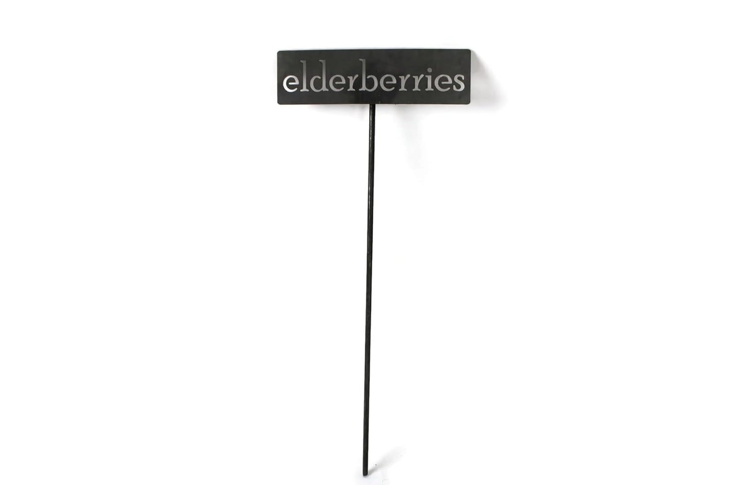 Classic Metal Garden Markers 19 Inches Tall (elderberries, Raw, Unfinished Steel (will rust with time))