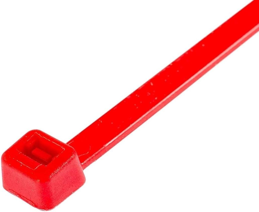 GTSE 12 Inch Red Zip Ties, 100 Pack, 50lb Strength, UV Resistant Long Nylon Cable Ties, Self-Locking 12" Tie Wraps