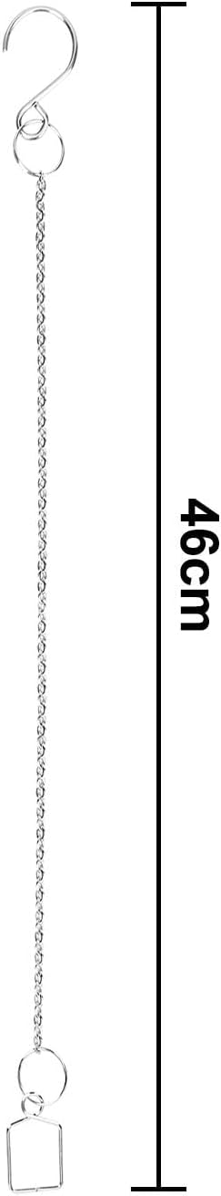 MerryNine 20pcs Sun Shine Catcher Chains for Pendant Prisms, 18.11 inch Prismatic Ball Suspension Chain with Hook for Crystal Prism Decoration DIY Crystal Decoration