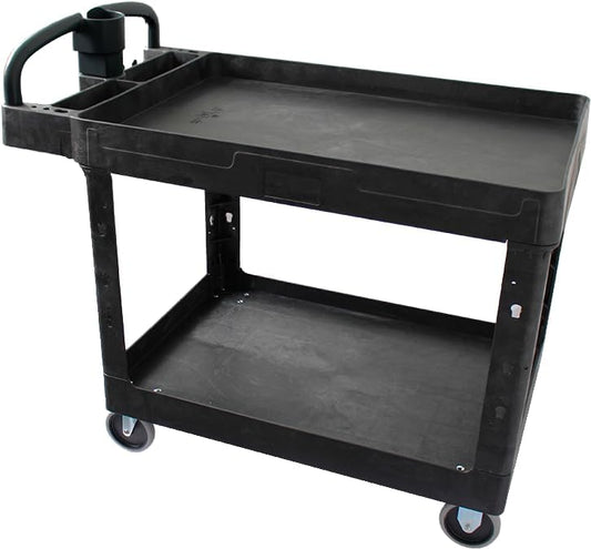 BLUEPOINT Utility Service Cart, SC4425 – Heavy Duty Design with 500 lbs Load Capacity, Ideal for Workspaces and Storage, Tools, Cleaning, Requires Easy Assembly Before Use (No Armor)