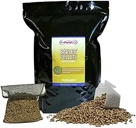 The Pond Guy Barley Straw Pellets Natural Clarifier for Water Gardens & Fountains, Treatment for Cloudy Ponds, Koi Fish, Plant & Pet Safe, 12 lbs