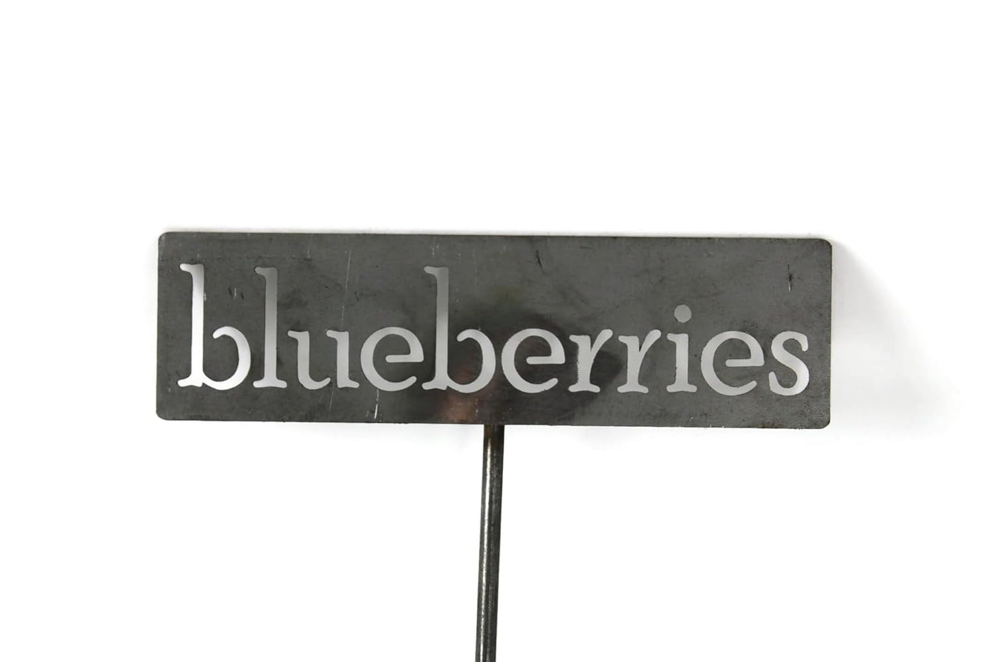 Classic Metal Garden Markers 19 Inches Tall (blueberries, Raw, Unfinished Steel (will rust with time))