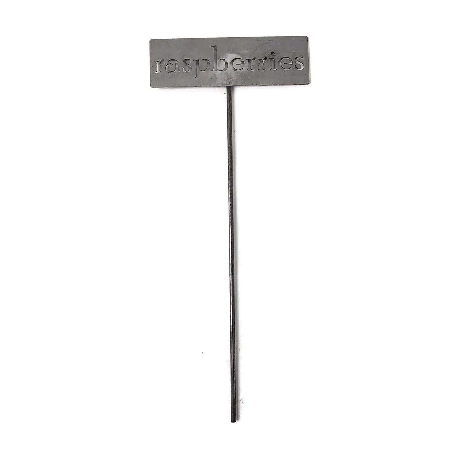 Classic Metal Garden Markers 19 Inches Tall (raspberries, Raw, Unfinished Steel (will rust with time))