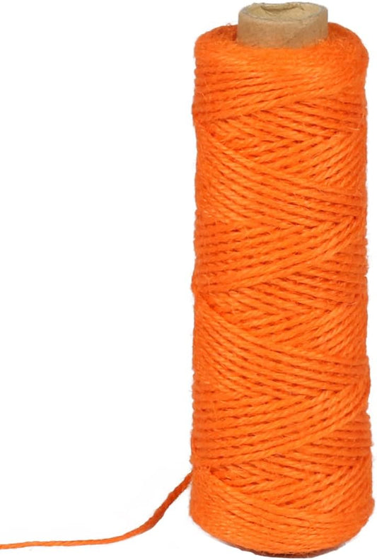 2mm 328ft Colored Natural Jute Twine String for Gift Wrapping Craft Baker Plant Christmas Ribbon Twine Handmade Arts Decoration Thin Packing String Home Decor