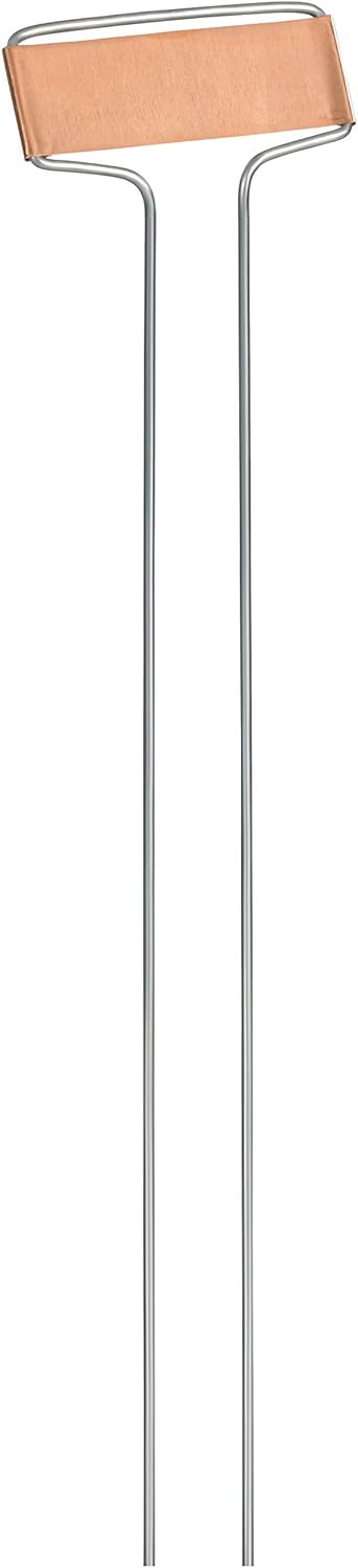 GardenMate 25-Pack Weatherproof Banner Copper Metal Plant Labels, Height 10.5", Label Area 2.5'' x 7/8''